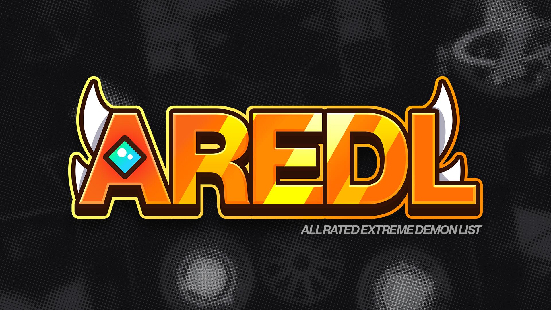 Discovery splash banner for All Rated Extreme Demons List Discord server