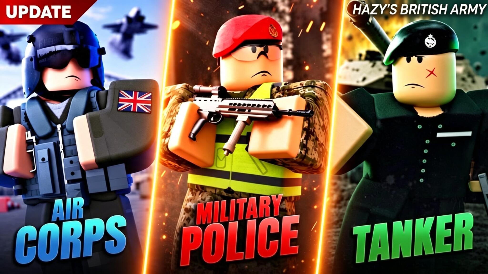Discovery splash banner for HBA | Hazy's British Army Discord server