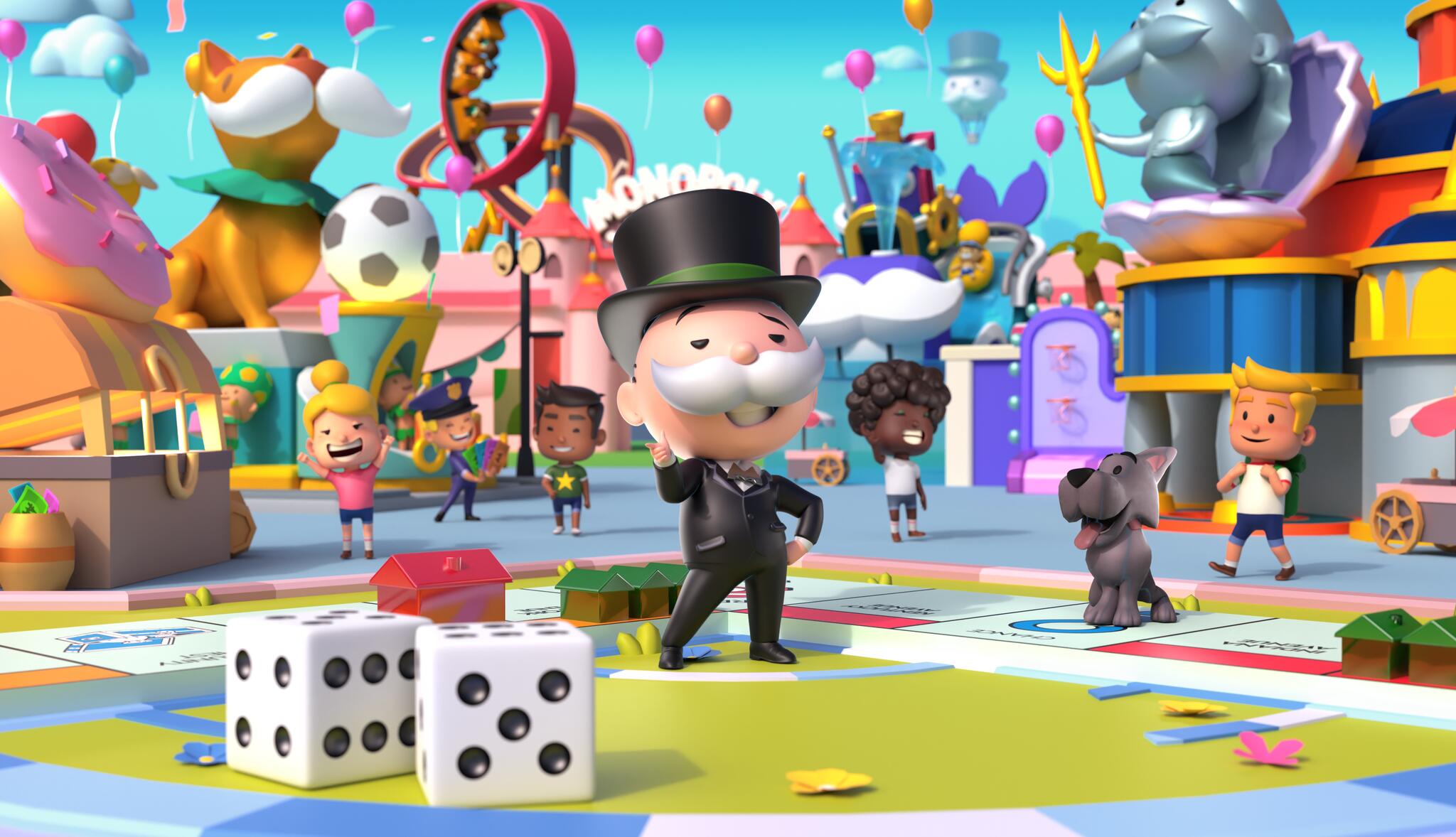 Discovery splash banner for MONOPOLY GO! Services Discord server