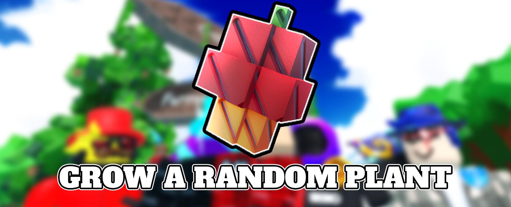 Discovery splash banner for Grow a Random Plant Discord server