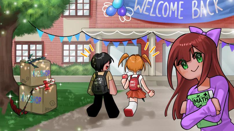 Discovery splash banner for MM2.Shop Discord server