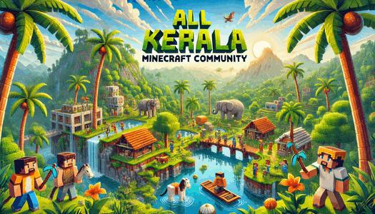 Discovery splash banner for All Kerala Minecraft Community Discord server