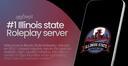 Discovery splash banner for Illinois State Roleplay | ER:LC Discord server
