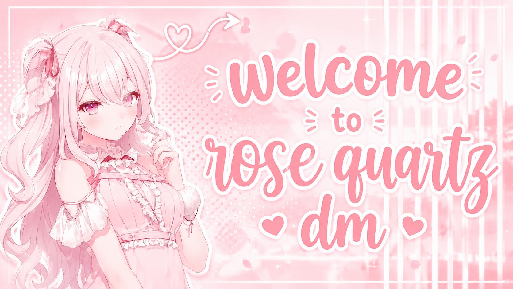 Discovery splash banner for ROSE QUARTZ DM • ask2dm • Social • Gaming • Anime • Friends Discord server