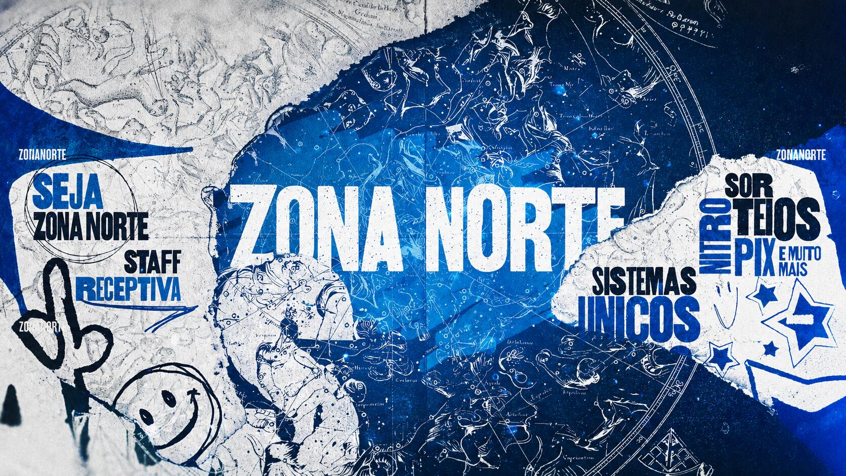 Discovery splash banner for Zona Norte | Calls・Jogos・Diversão Discord server