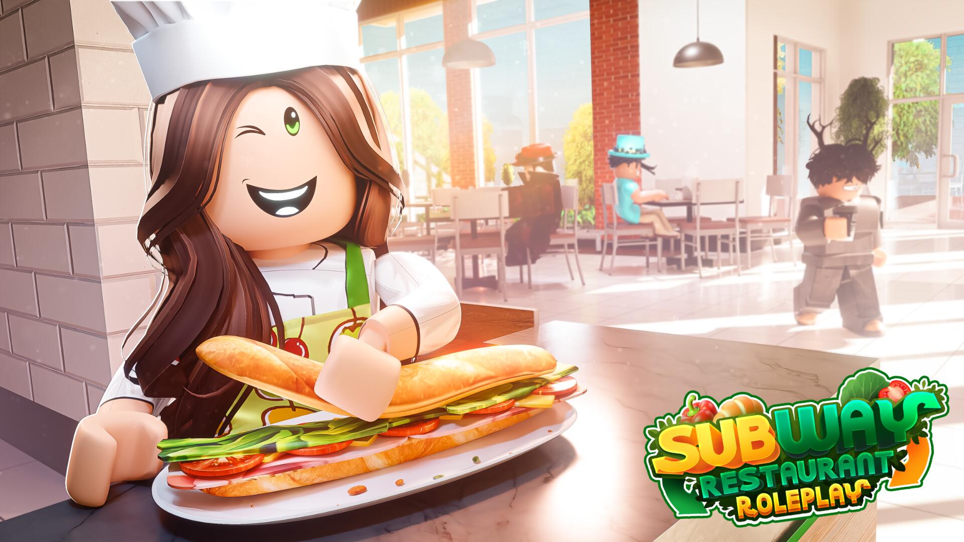 Discovery splash banner for 🥪 | Bloxway Restaurant Roleplay Discord server
