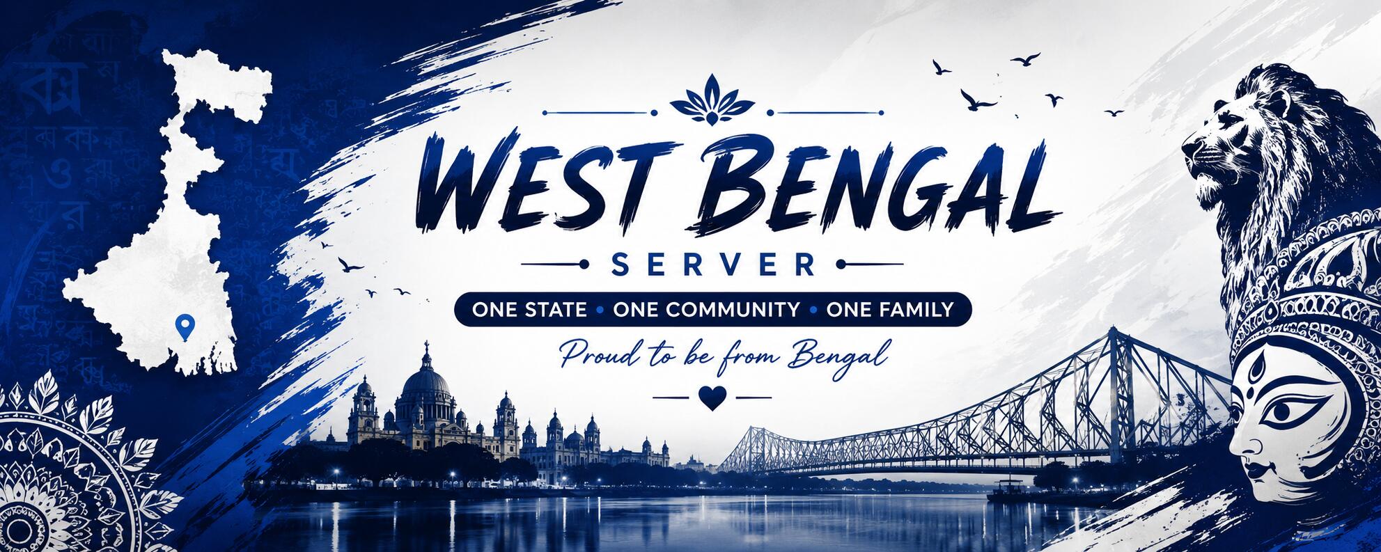 Discovery splash banner for West Bengal™ Discord server