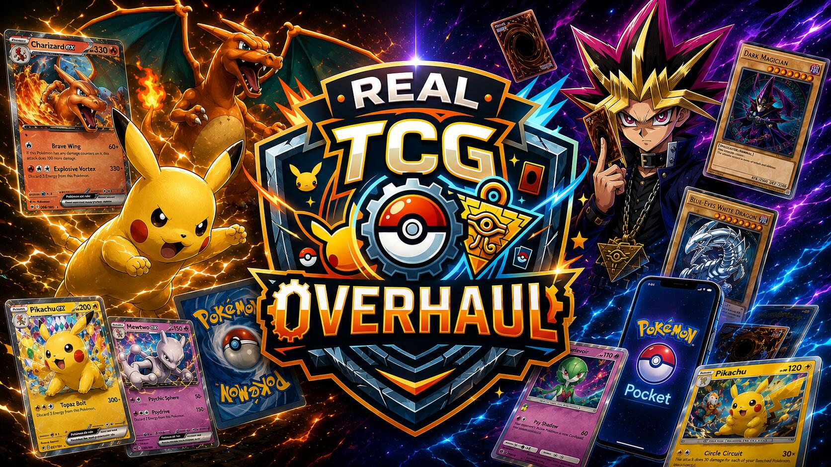 Discovery splash banner for Real TCG Overhaul Discord server