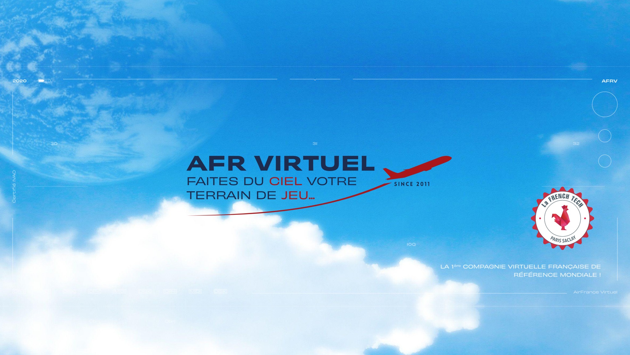 Discovery splash banner for AirFrance Virtuel Discord server