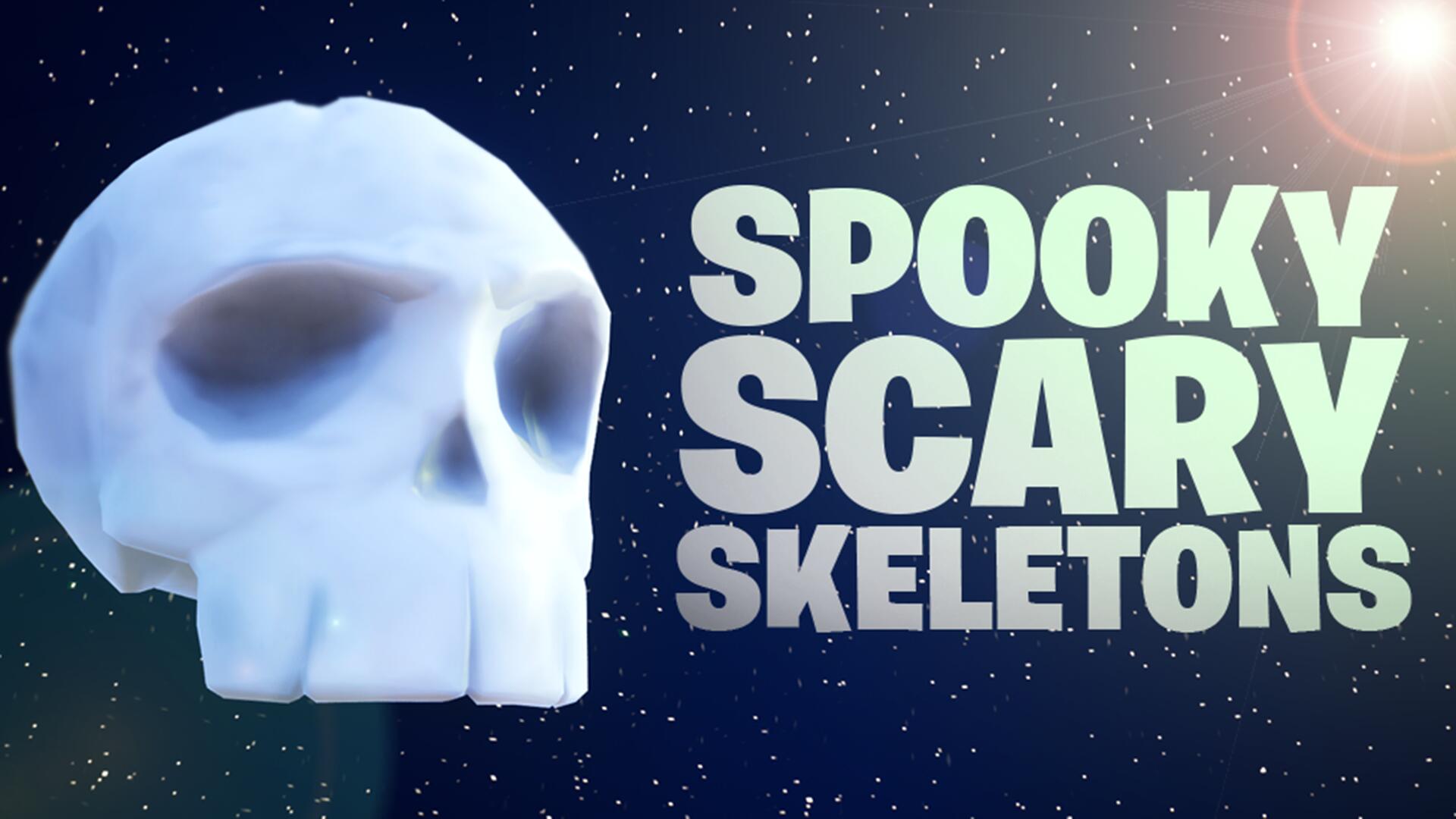 Discovery splash banner for 💀Spooky Scary Skeletons💀 Discord server