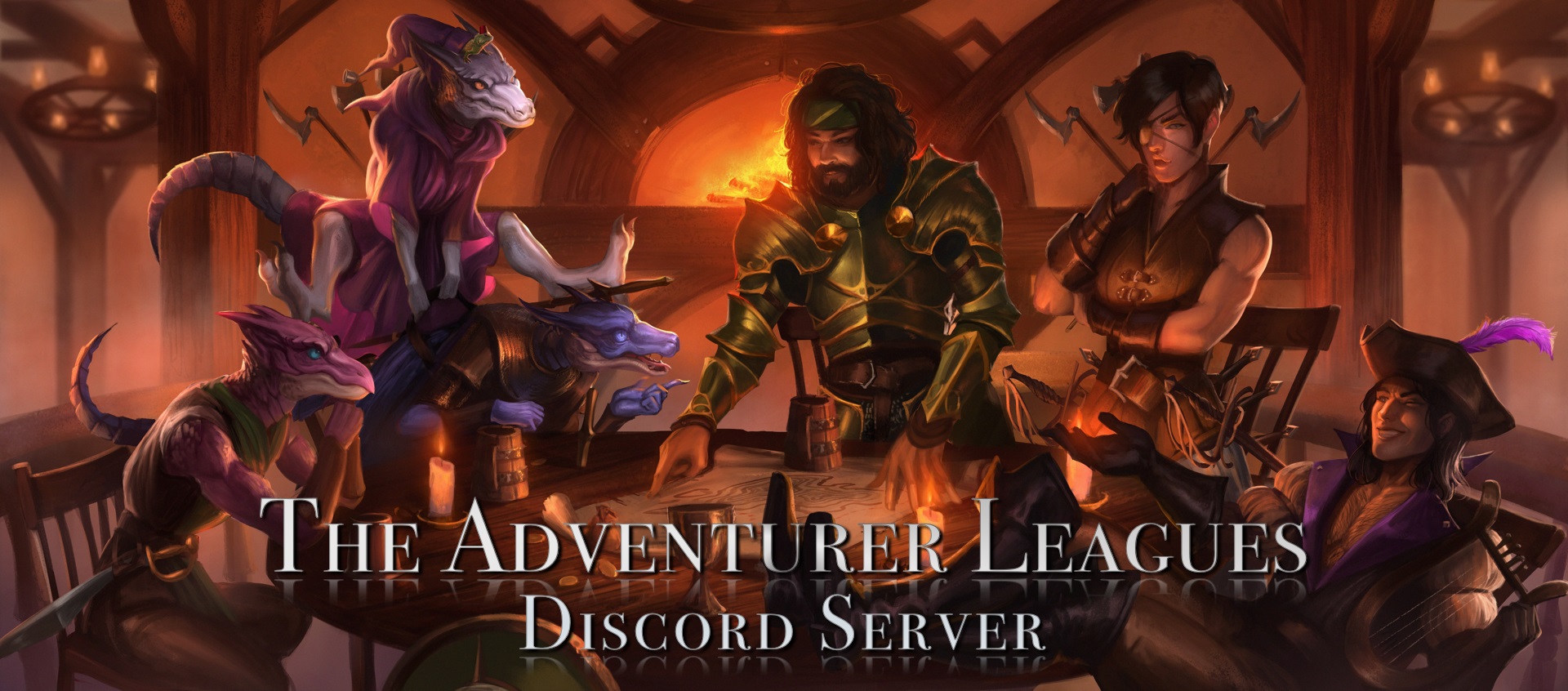 Discovery splash banner for The Adventurer Leagues Discord server