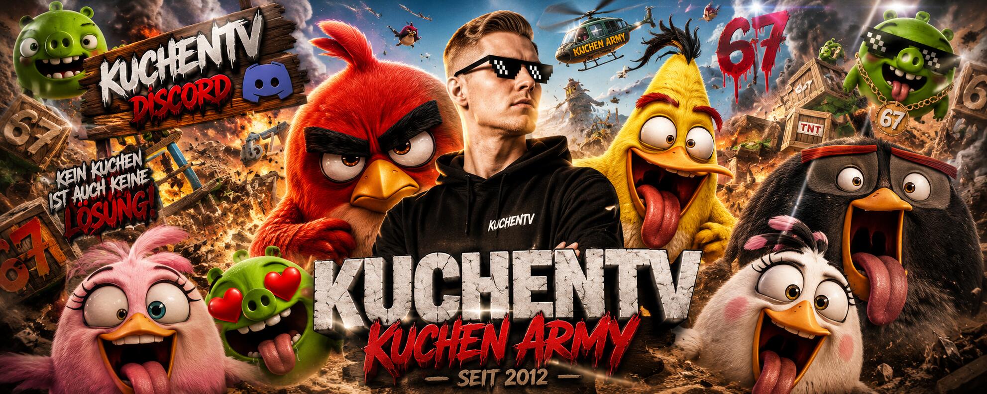 Discovery splash banner for KuchenTV Discord server