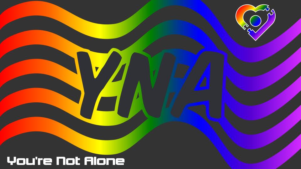 Discovery splash banner for You're Not Alone Discord server