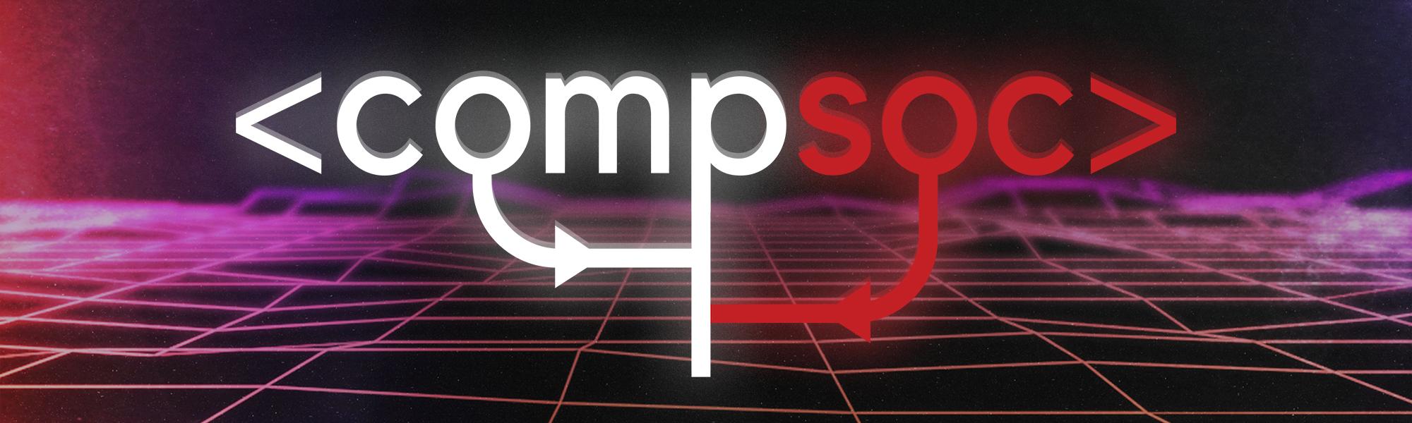 Discovery splash banner for RHUL Computing Society (CompSoc) Discord server