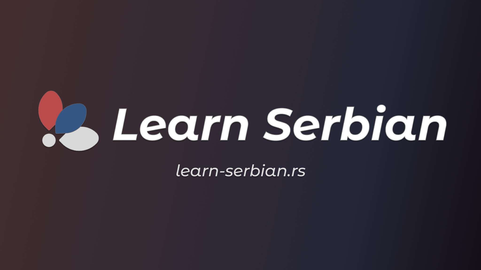 Discovery splash banner for Learn Serbian Discord server