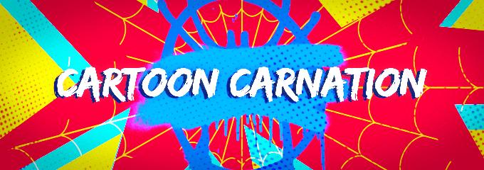 Discovery splash banner for 🍉Cartoon Carnation🩷 • Cartoon • Anime • Social • Memes • Emojis • VC • Nitro • Events Discord server