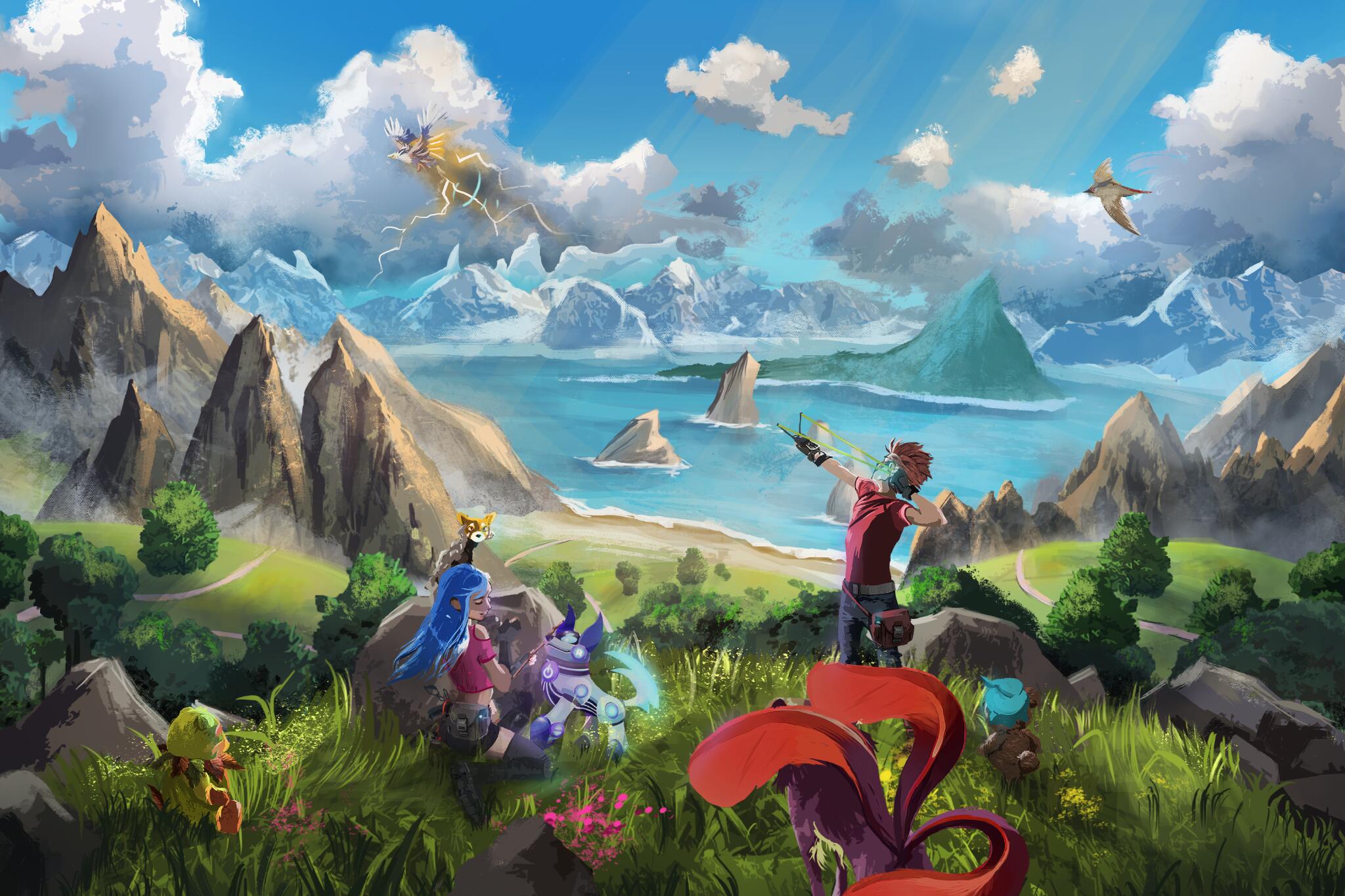 Discovery splash banner for Revomon Discord server