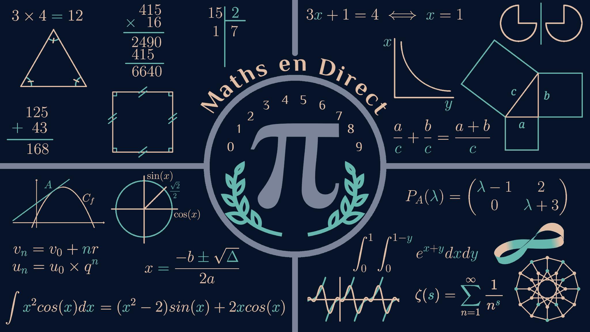Discovery splash banner for Maths En Direct Discord server