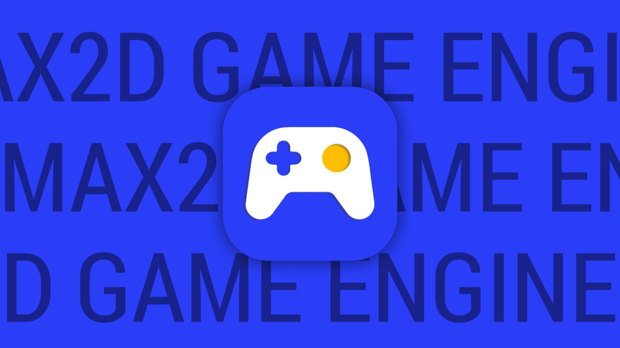 Discovery splash banner for Max2D Game Engine Discord server