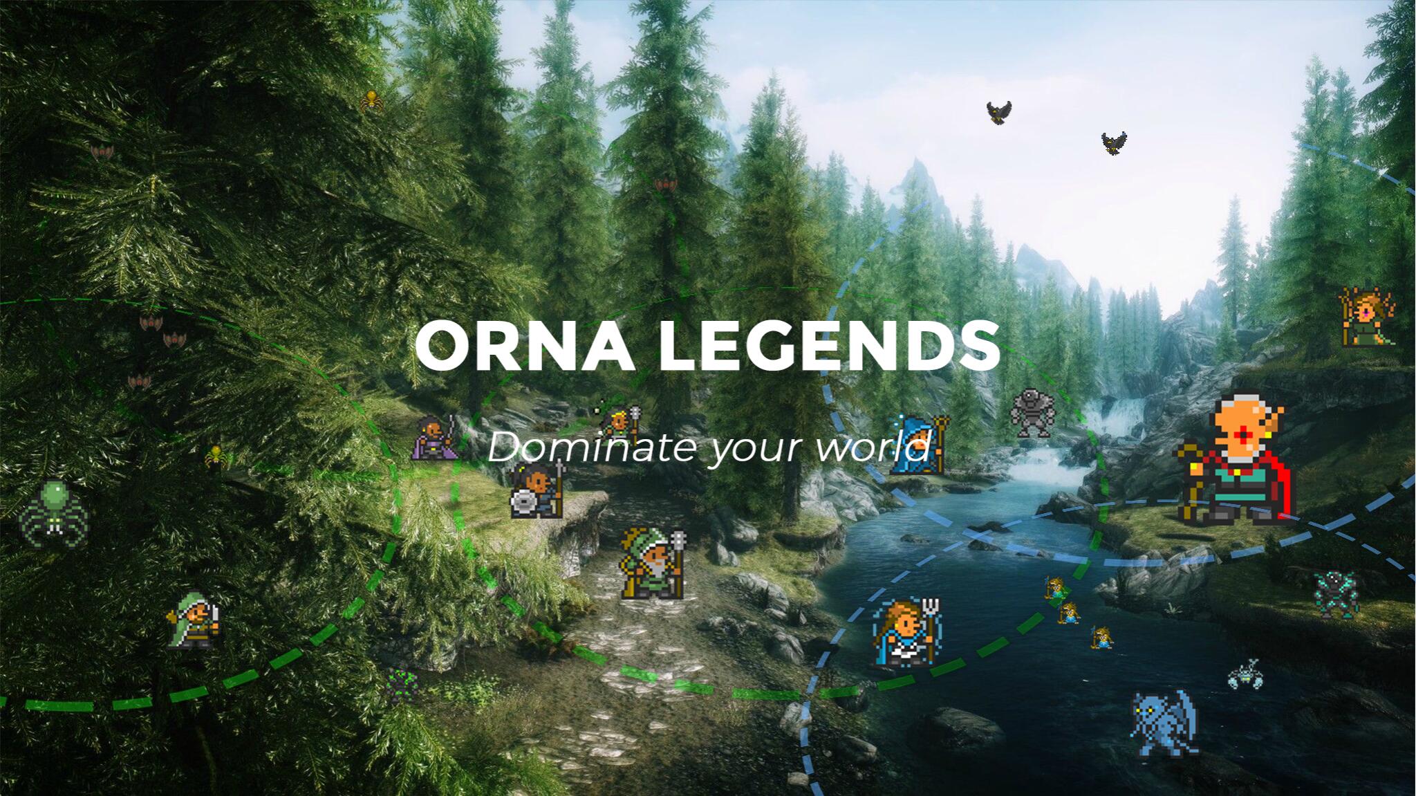 Discovery splash banner for Orna Legends Discord server