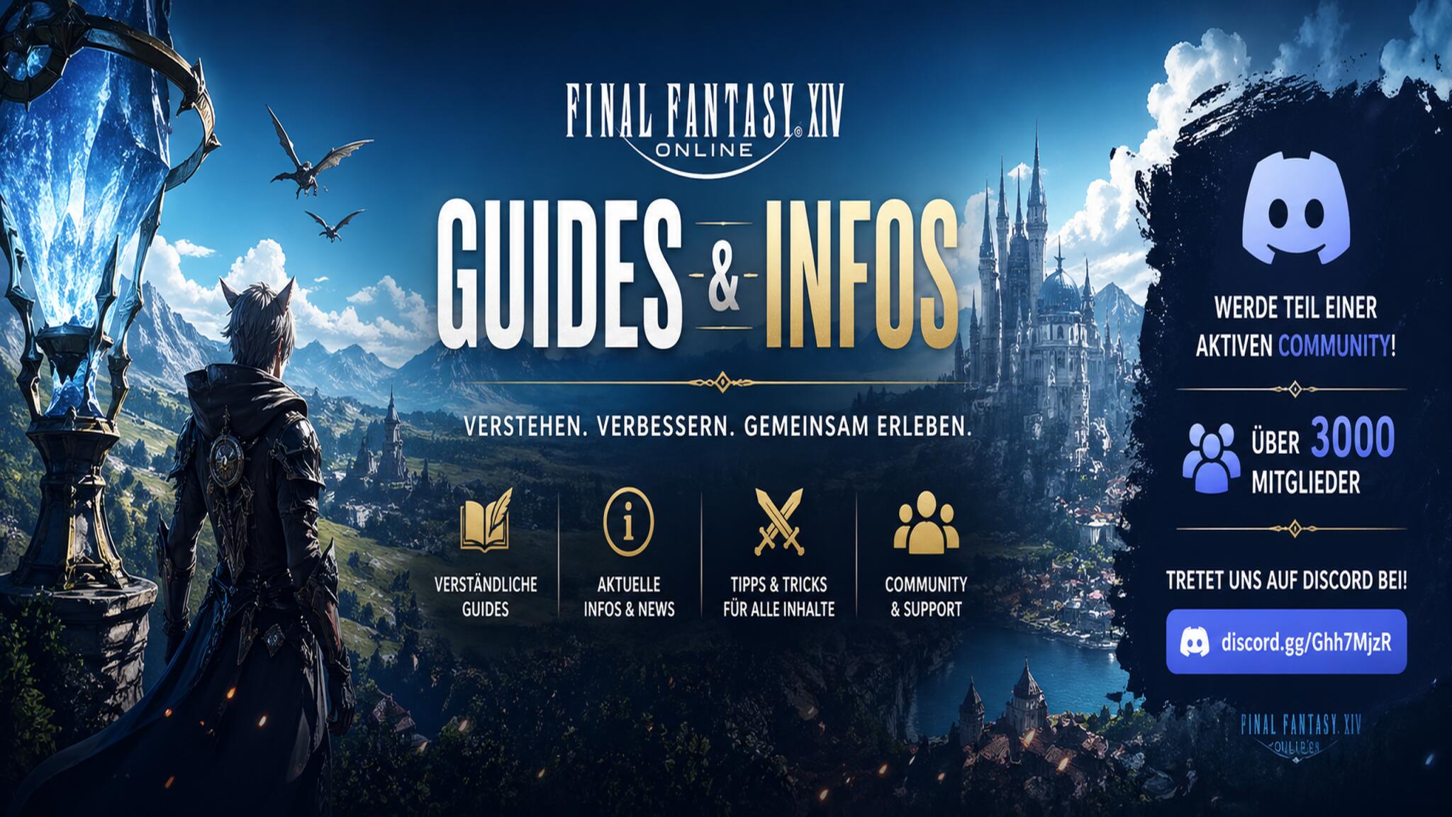 Discovery splash banner for FFXIV Online Deutschland Discord server