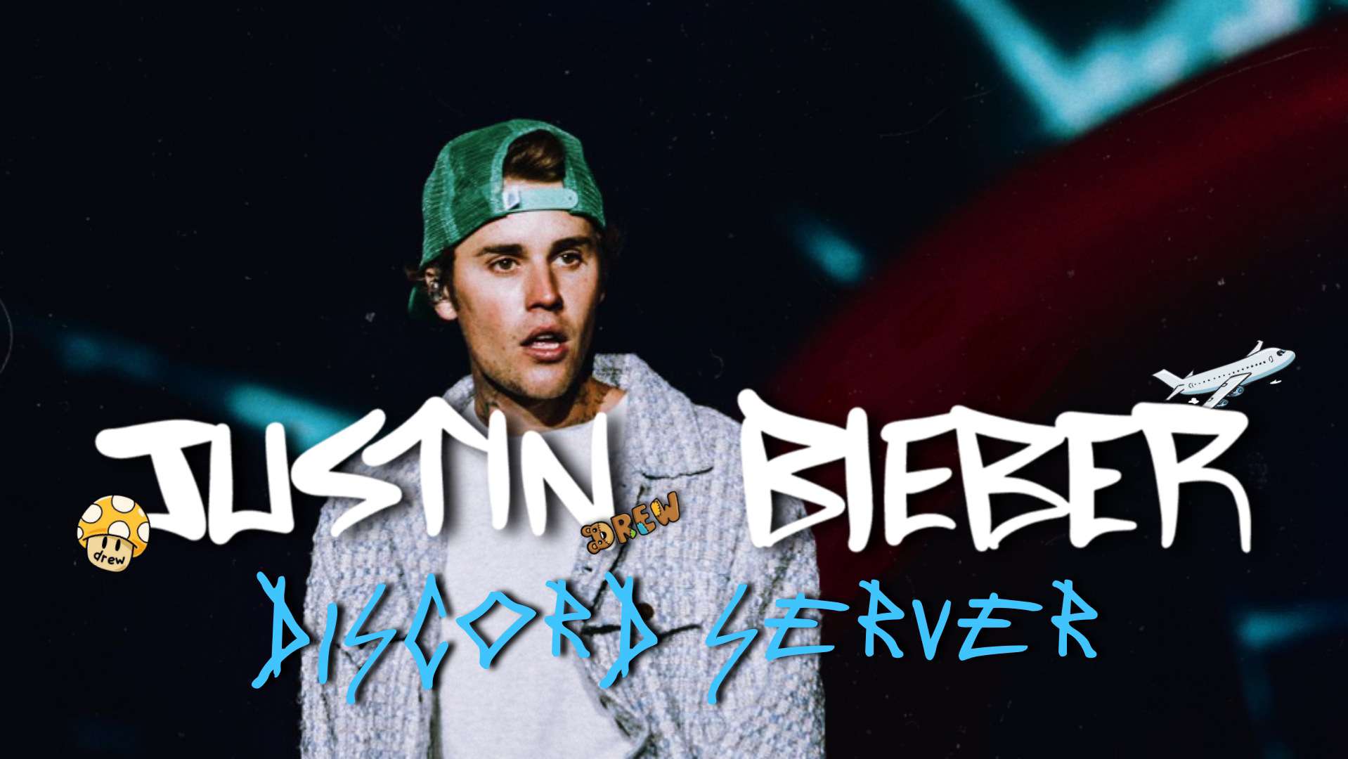 Discovery splash banner for Justin Bieber Discord server