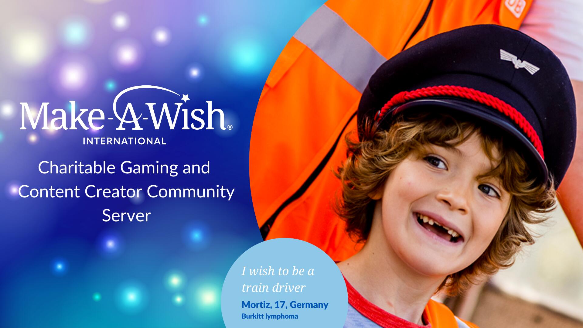 Discovery splash banner for Make-A-Wish International Discord server