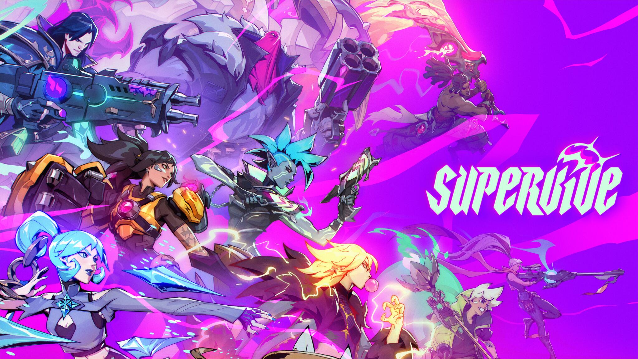 Discovery splash banner for SUPERVIVE Discord server