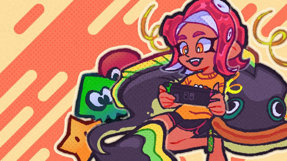 Discovery splash banner for r/Splatoon Discord server