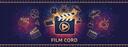 Discovery splash banner for Film Cord • Movies • TV Shows • Gaming • Anime • Watch Parties Discord server