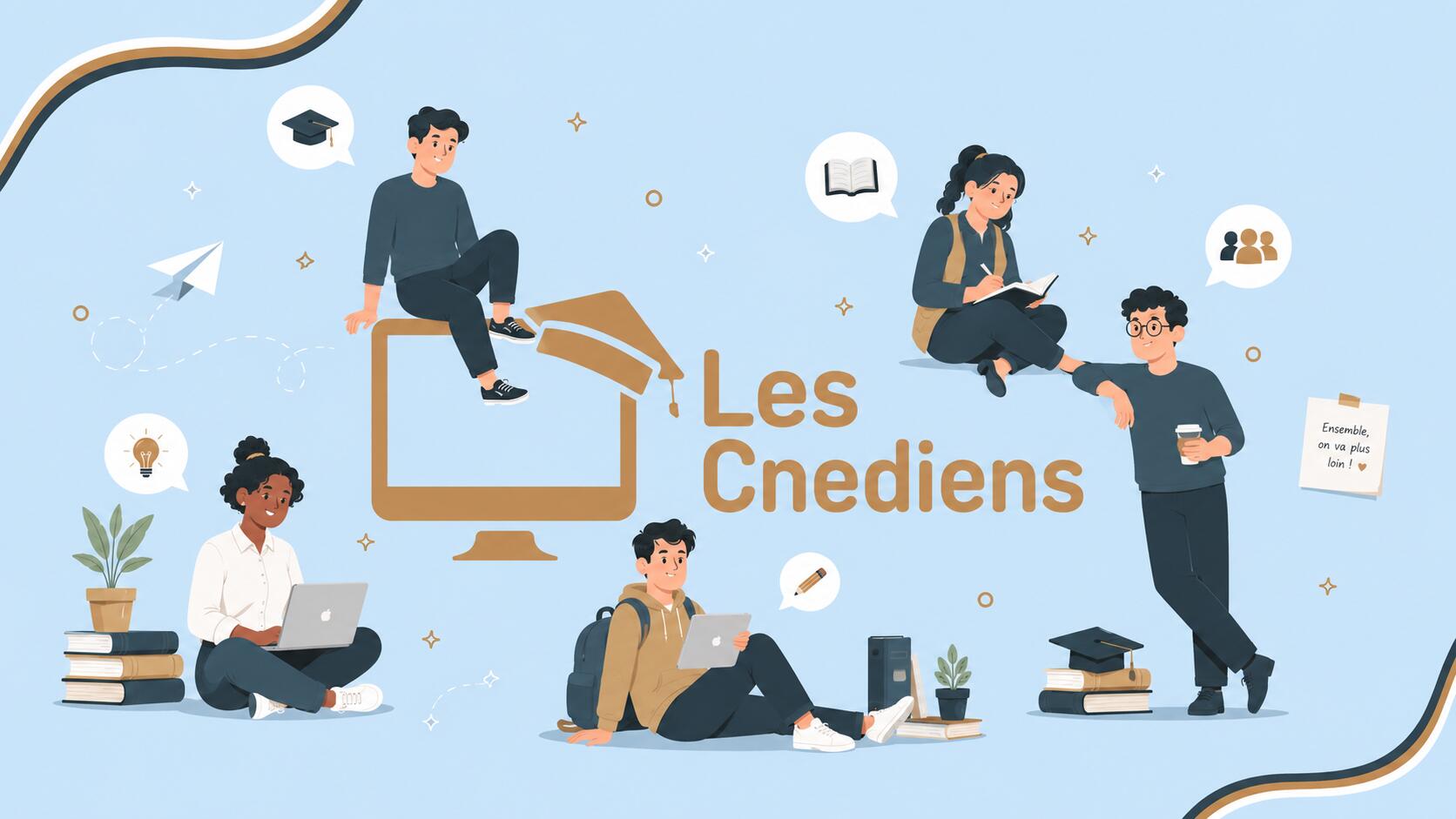 Discovery splash banner for Les Cnediens Discord server