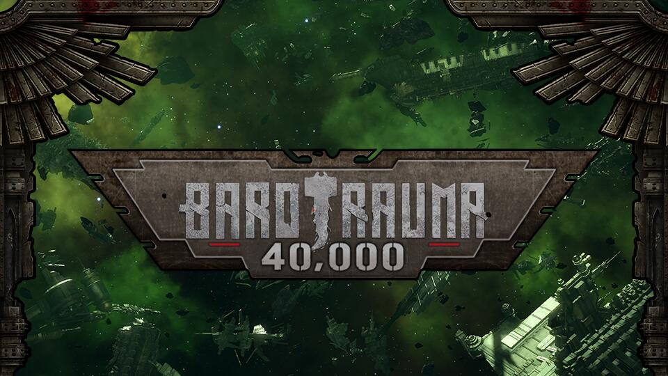 Discovery splash banner for Barotrauma 40k Discord server