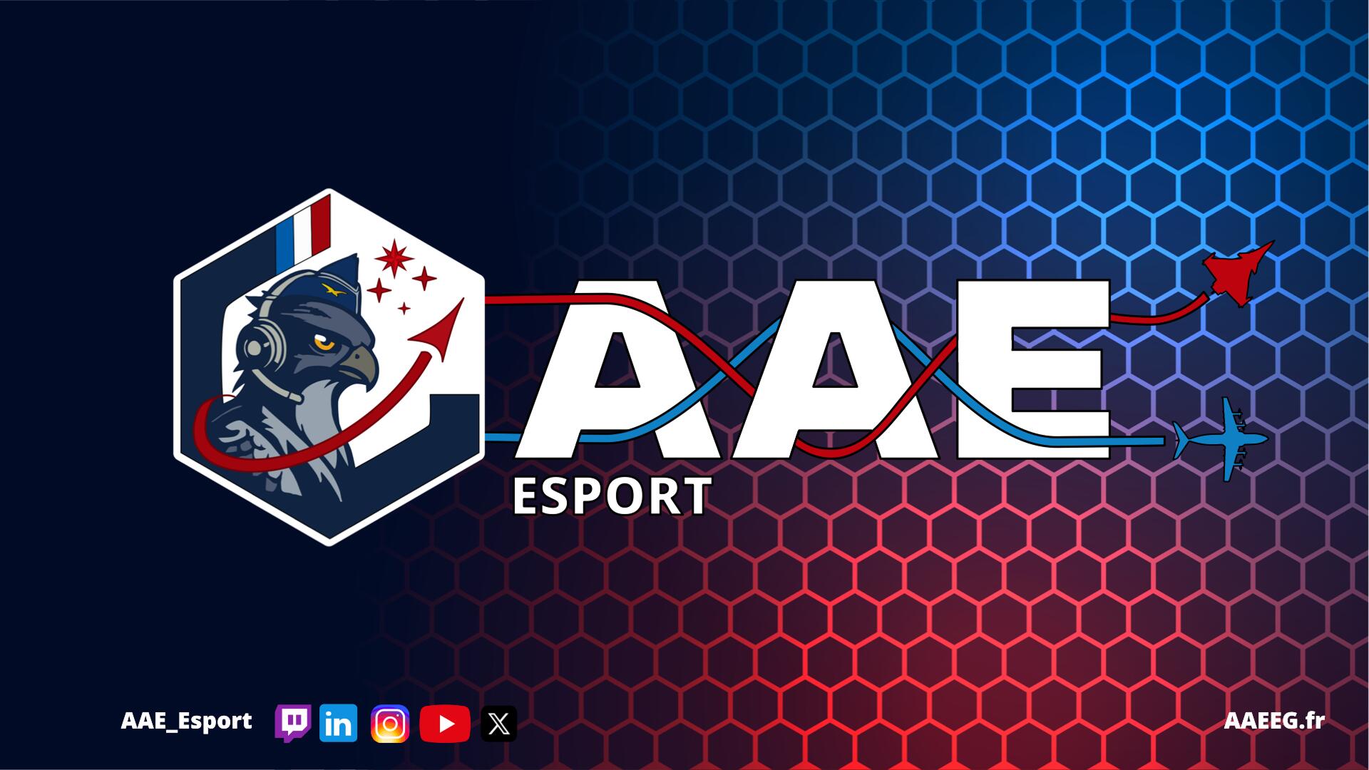 Discovery splash banner for AAE ESPORT & GAMING Discord server
