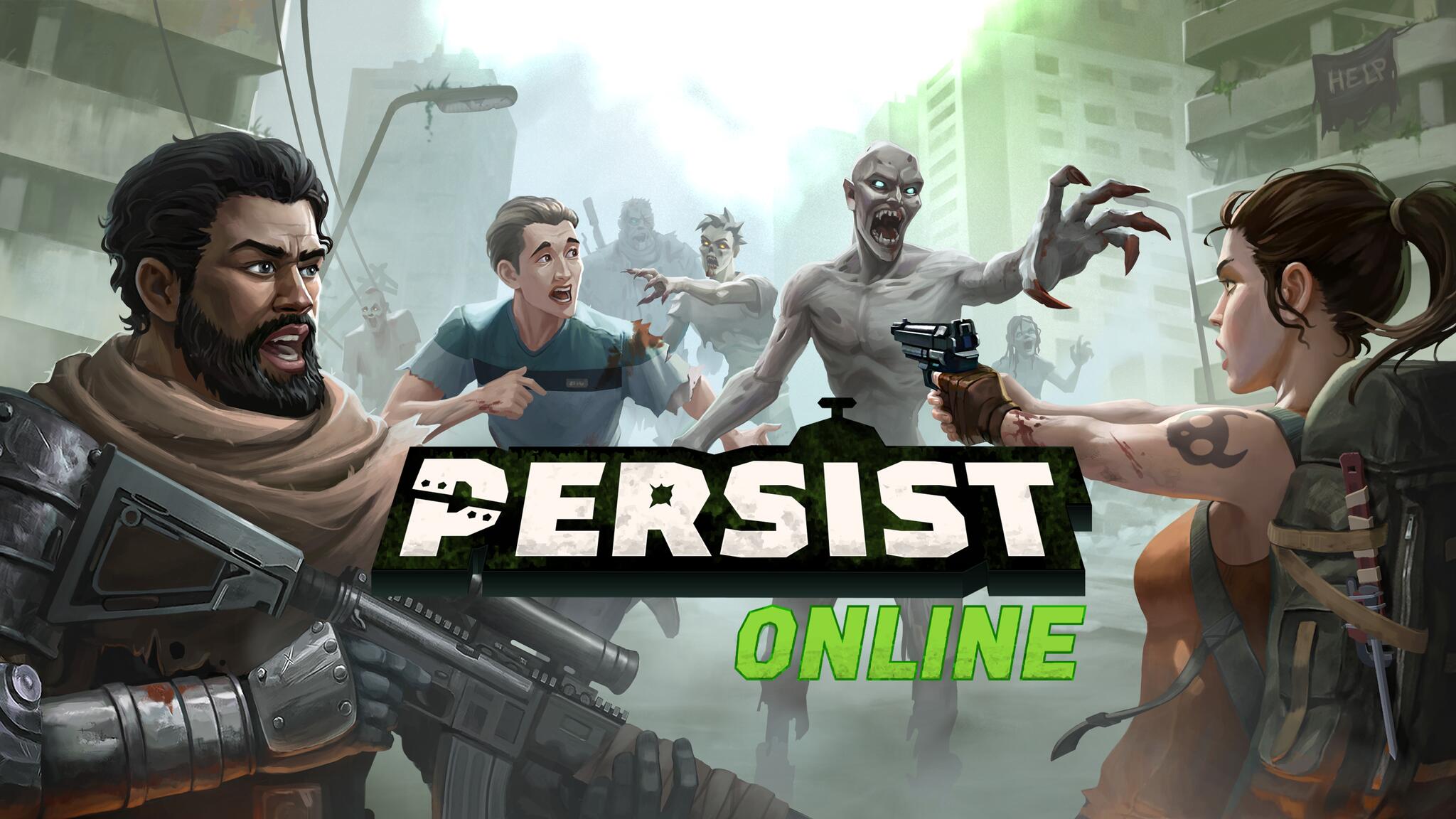 Discovery splash banner for Persist Online Discord server
