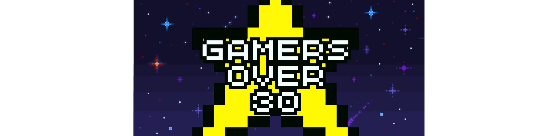 Discovery splash banner for Gamers Over 30 Discord server