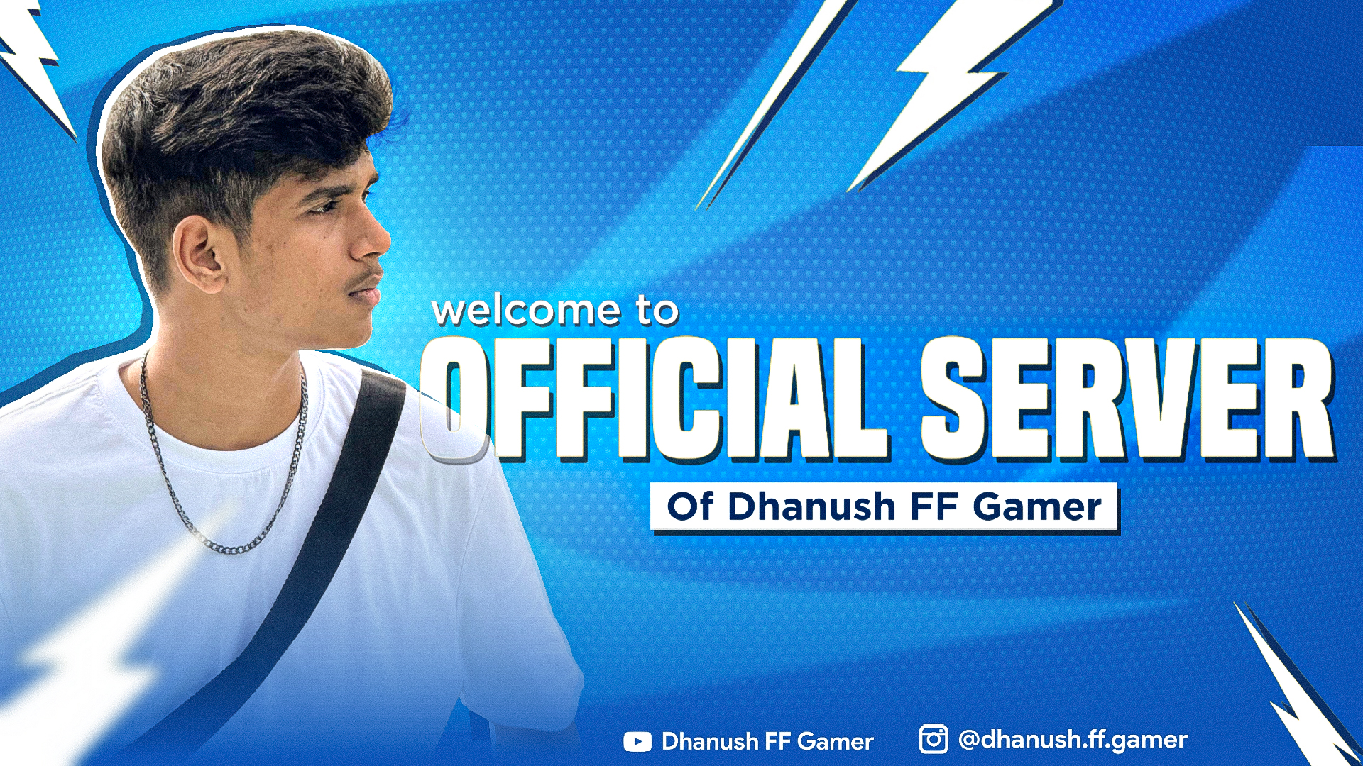 Discovery splash banner for Dhanush FF Gamer Discord server